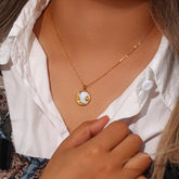Popular Versatile Shell Moon Necklace – Must-Have for Daily Outfits