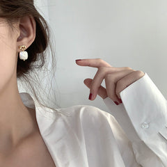 Genuine Natural Pearl Earrings for Women - Classic Freshwater Pearl Studs, Elegant & Timeless Everyday Jewelry Gift