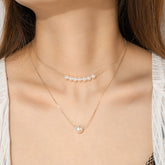 European and American Necklaces Fashion Jewelry Double Pearl Necklace