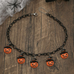 Halloween Bat Clavicle Chain Necklace for Women - Gothic Spider Web Choker, Witchy Jewelry Gift