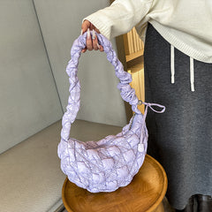 Fashion Pleated Clouds All-match Bubble Underarm Bag