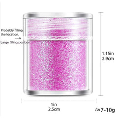 Green Manicure Set 12 Colors Mixed Nail Sequins Glitter Powder Gradient Laser Powder