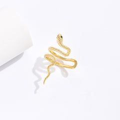 Design Ear Clip Gold Snake Winding Retro