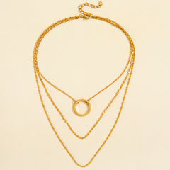 Circle Necklace Clavicle Chain Necklace Women