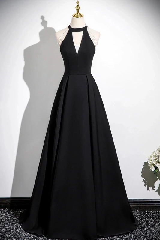 A-Line Prom Dress Elegant A-Line Evening Party Dress simple gentle atmospheric and unique desi Brin by YiHuiw