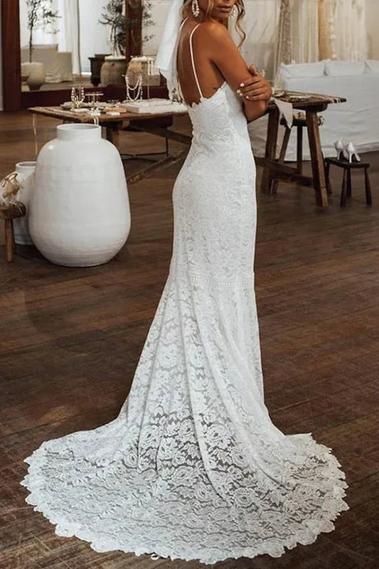 Mermaid Sweetheart Floor-Length Wedding Dress - Yihuiw by Yihuiw