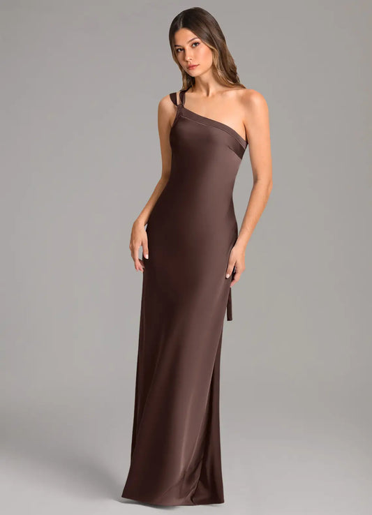 Mermaid Satin Floor-Length Wedding Dress - Yihuiw by Yihuiw