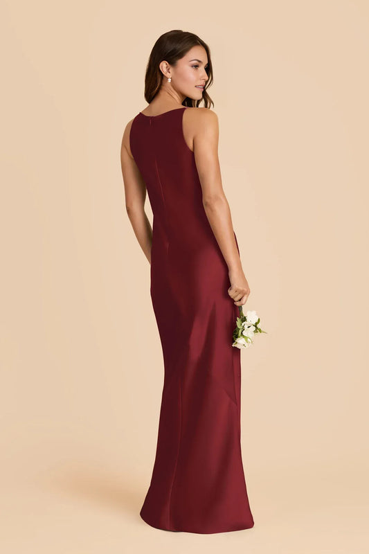 Cowl Neck Sleeveless Floor-Length Wedding Dress - Yihuiw by Yihuiw