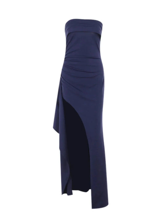 Classy Mermaid Royal Blue Slit Long Prom Dresses Formal Gown Summer Wedding Guest Dress Wedding Outfits For Guest simple gentle atmospheric and unique desi Bring summer colors to enhance whiteness by YiHuiw