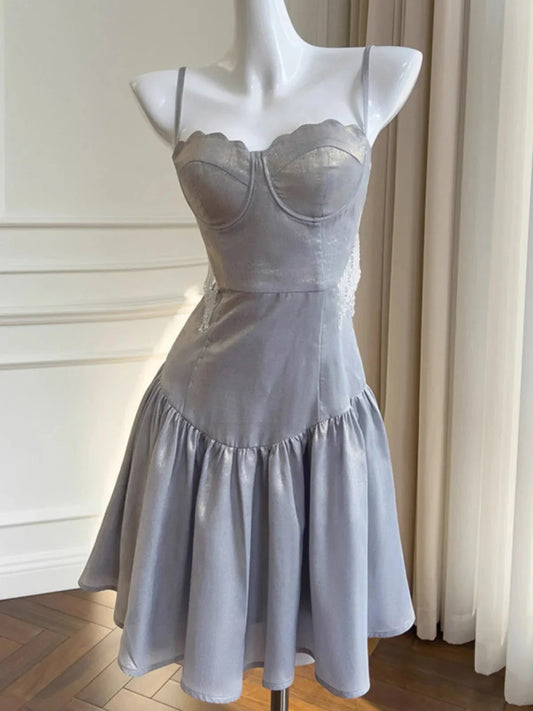 Cute A Line Spaghetti Straps Short Formal Homecoming Dress Middle School Short 20th Birthday Outfits Graduation Dress Cocktail Dresses by YiHuiw