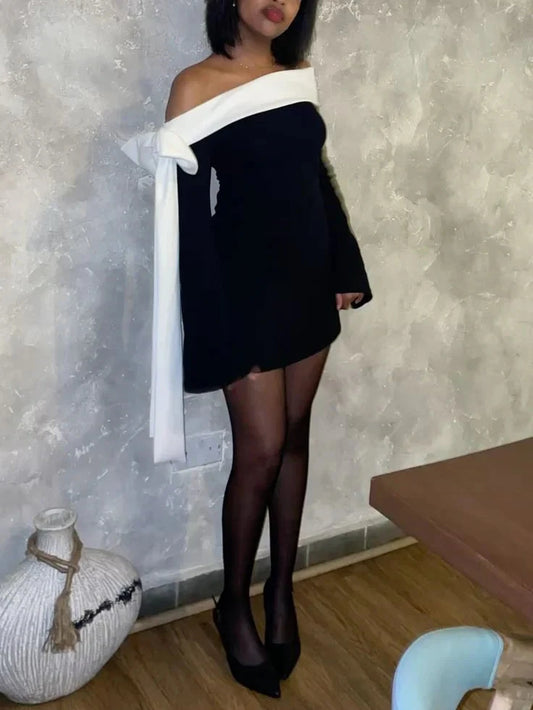 Dress Women Short Party Dress Cocktail Dresses Homecoming Dress simple gentle atmospheric and unique desi Bring summer colors to enhance whiteness by YiHuiw