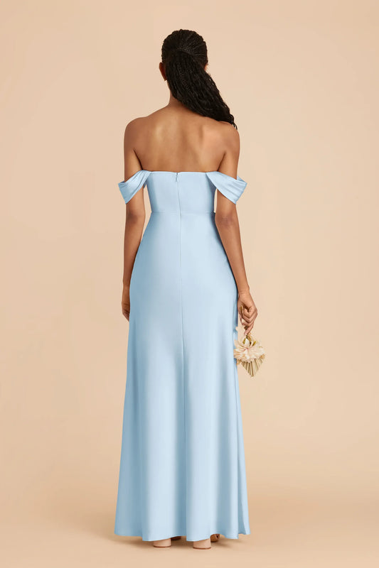 Mermaid Satin High Slit Wedding Dress - Yihuiw by Yihuiw