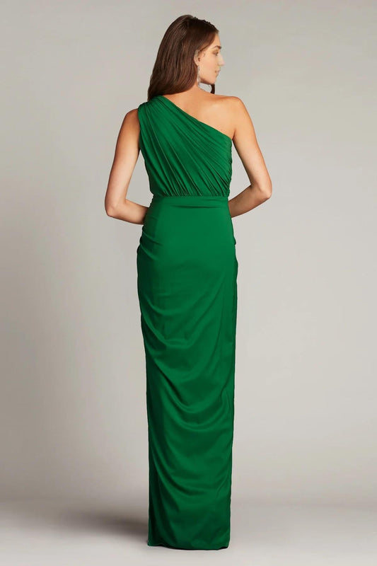Elegant Mermaid One Shoulder Sleeveless Zipper Back Floor Length Prom Dress by YiHuiw