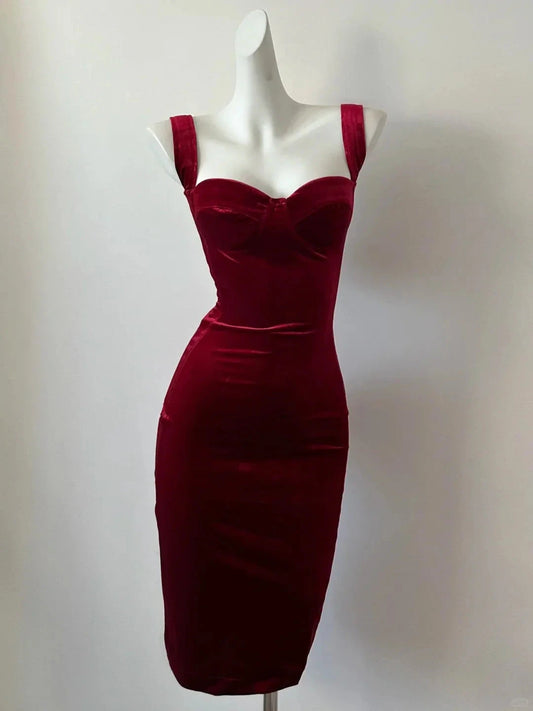 Elegant Short Velvet Homecoming Dress Prom Dress Evening Dress Party Dress Prom Dress simple gentle atmospheric and unique desi Bring summer colors to enhance whiteness by YiHuiw