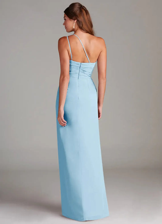 Mermaid Ruched Floor-Length Wedding Dress - Yihuiw by Yihuiw