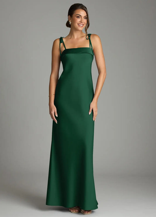 Mermaid Satin Floor-Length Wedding Dress - Yihuiw by Yihuiw