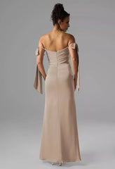 Fashion Mermaid Sweetheart Neckline Sleeveless Side Slit Floor Length Bridesmaid Dresses