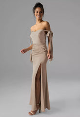 Fashion Mermaid Sweetheart Neckline Sleeveless Side Slit Floor Length Bridesmaid Dresses