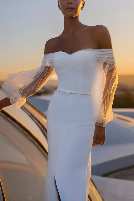 Mermaid Sweetheart Floor-Length Wedding Dress - Yihuiw by Yihuiw