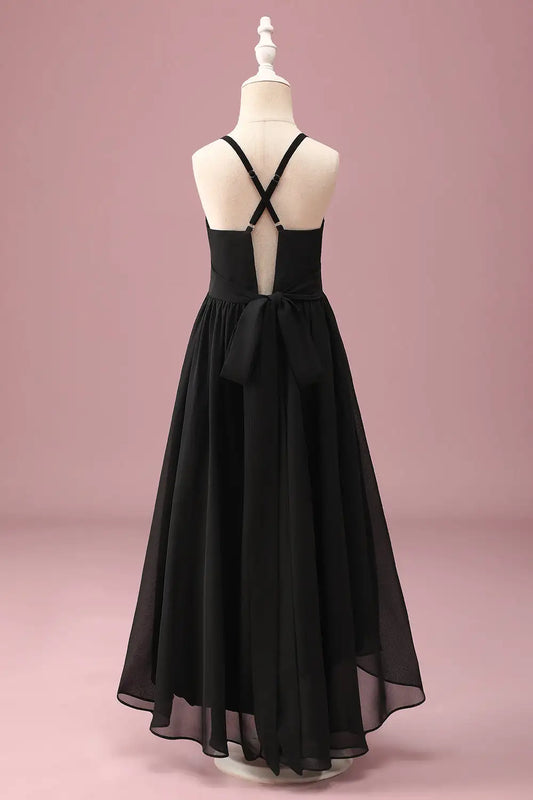 A-Line Spaghetti Strap Backless Ruched Wedding Dress - Yihuiw by Yihuiw