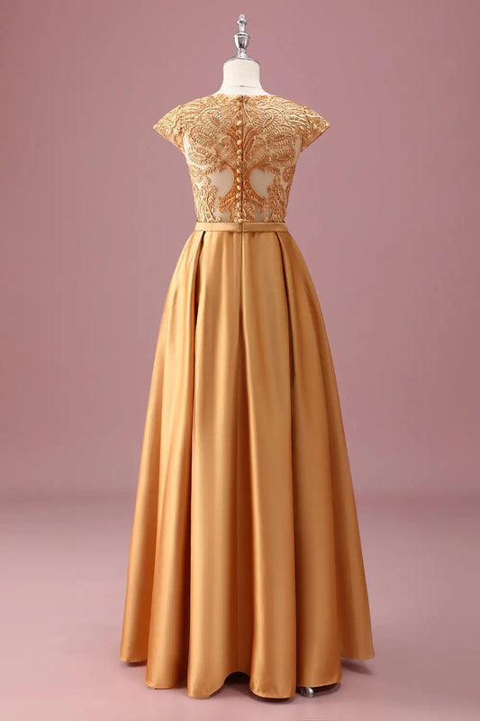 A-Line Lace Short Sleeve Mini Wedding Dress - Yihuiw by Yihuiw