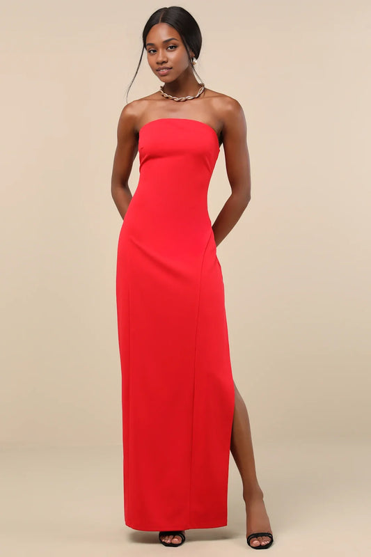 Black Halter-Neck Cowl-Back Mermaid Formal Dress