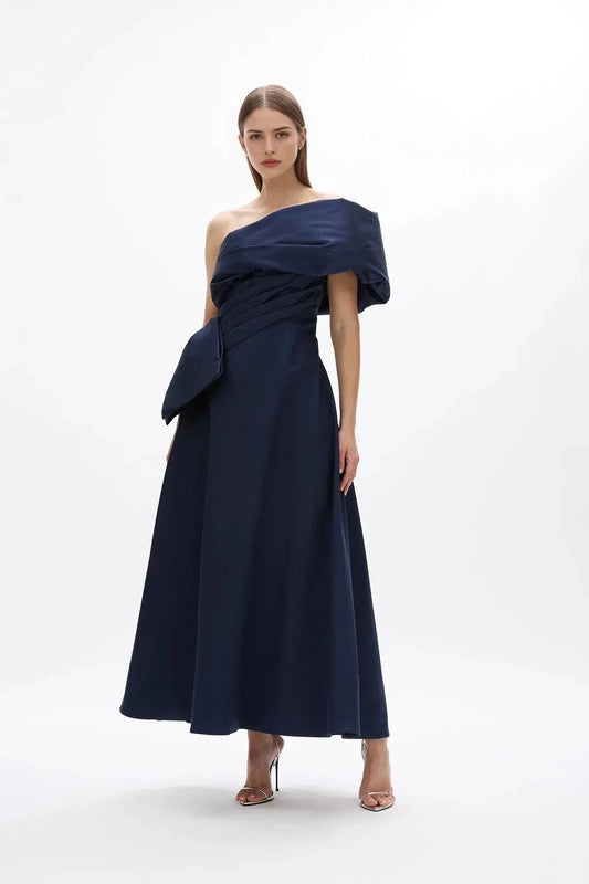 Layered A Line One Shoulder Sleeveless Embellished Back Floor Length For Sale Prom Dress by YiHuiw