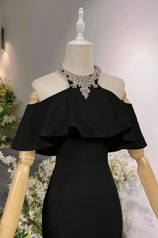Long Prom Dress Mermaid Off the Shoulder Evening Party Dress simple gentle atmospheric and unique desi Brin by YiHuiw