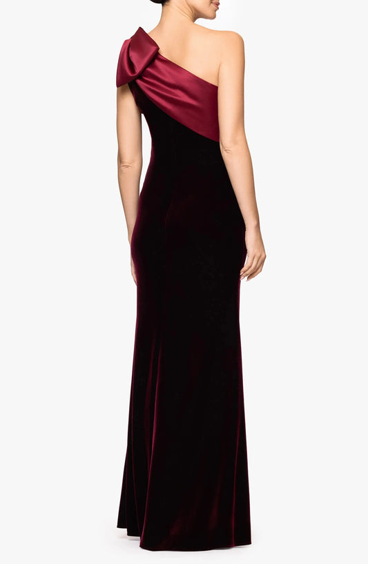 Luxe Mermaid One-Shoulder Sleeveless Solid Back Floor Length Hot Sale Prom Dress by YiHuiw