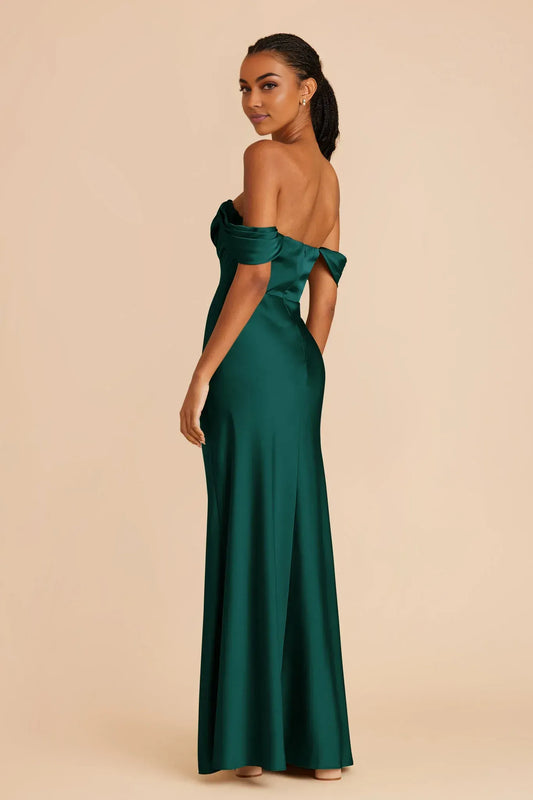 Mermaid Off-Shoulder Short Sleeve Floor-Length Wedding Dress - Yihuiw by Yihuiw