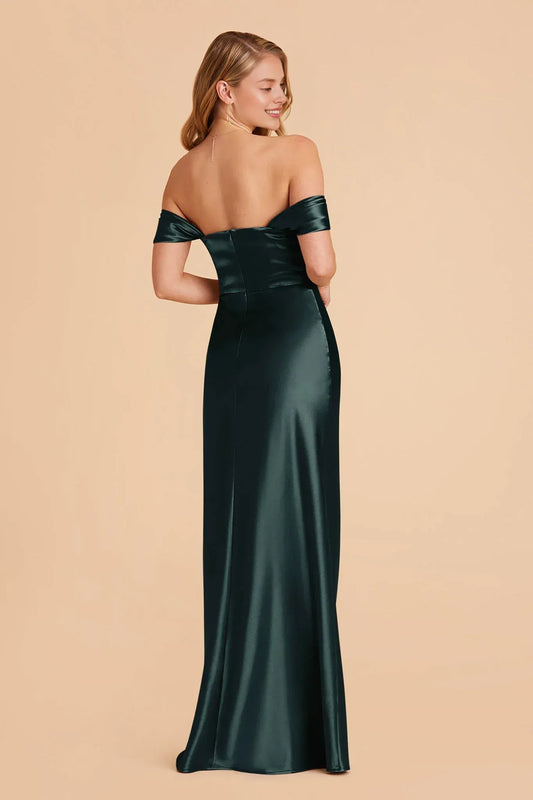 Mermaid Off-Shoulder Short Sleeve Open Back Floor-Length Wedding Dress - Yihuiw by Yihuiw