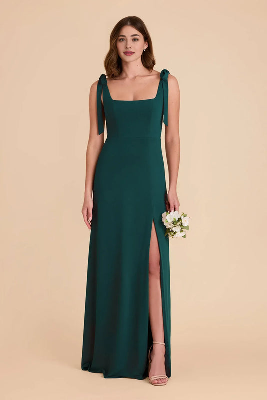 A-Line Square Neck Floor-Length Wedding Dress - Yihuiw by Yihuiw