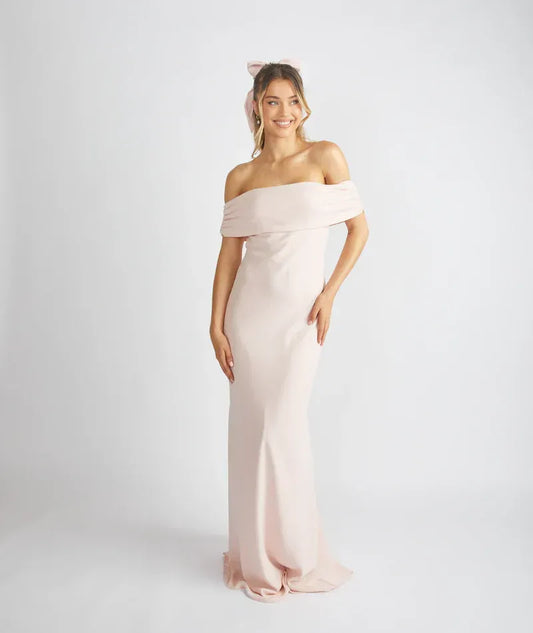 Mermaid Off-Shoulder Satin Wedding Dress - Yihuiw by Yihuiw