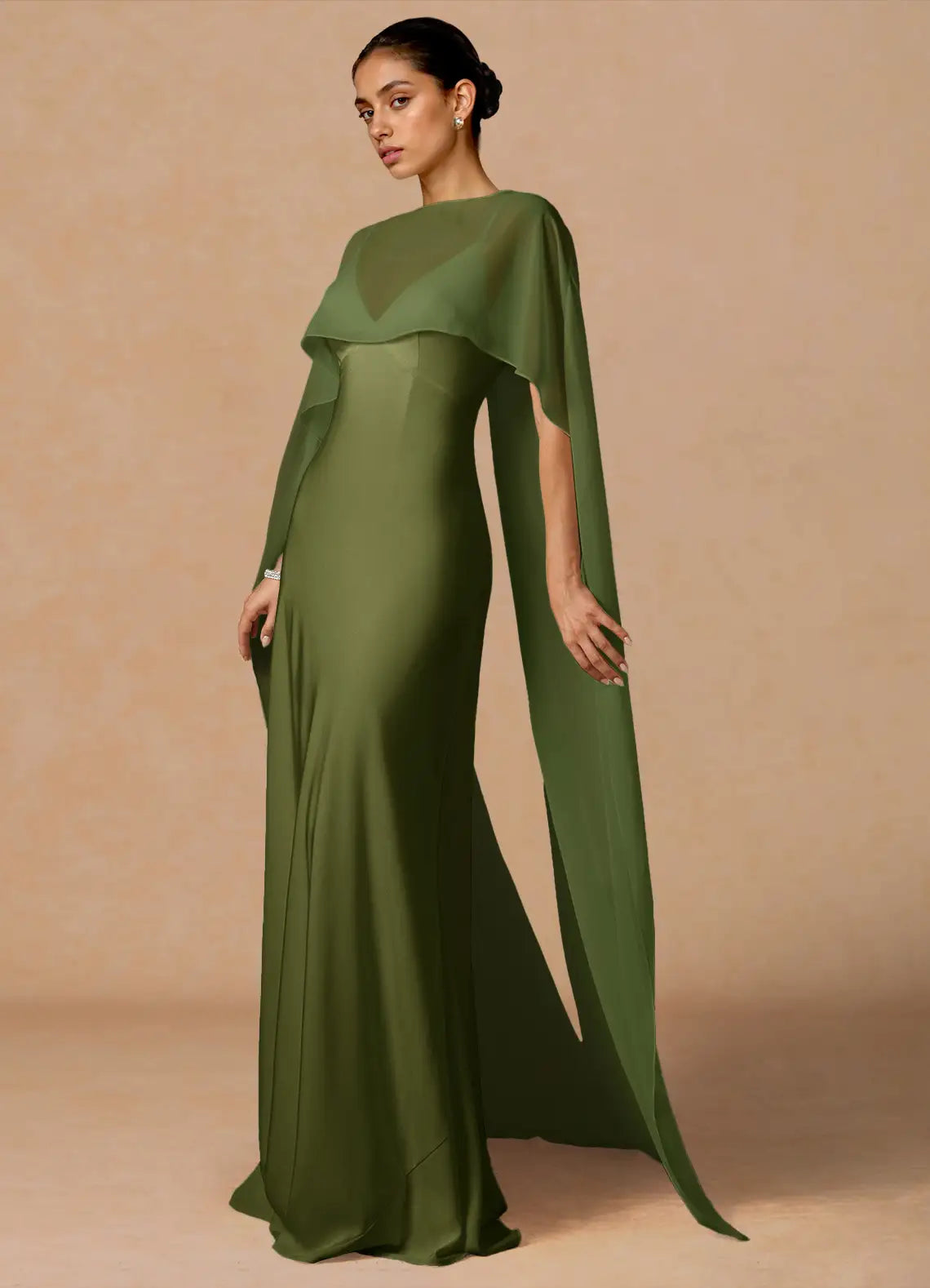 Mermaid Satin Floor-Length Wedding Dress - Yihuiw by Yihuiw