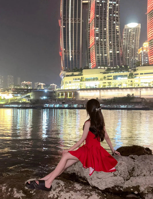 Pretty A Line Red Satin Formal Homecoming Dresses Short 21st Birthday Outfits Graduation Dress Mini Cocktail Dresses by YiHuiw