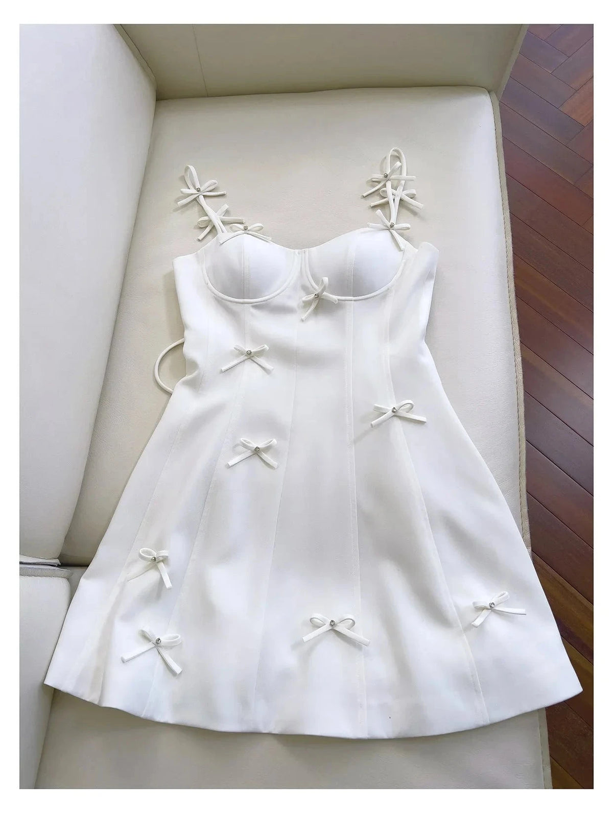 Pretty A Line Spaghetti Straps White Short Formal Homecoming Dresses Middle School Short 21st Birthday Outfits Graduation Dress Mini Cocktail Dresses by YiHuiw