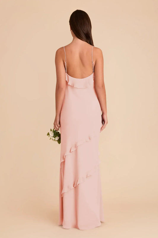 Mermaid V-Neck Ruffled Floor-Length Wedding Dress - Yihuiw by Yihuiw