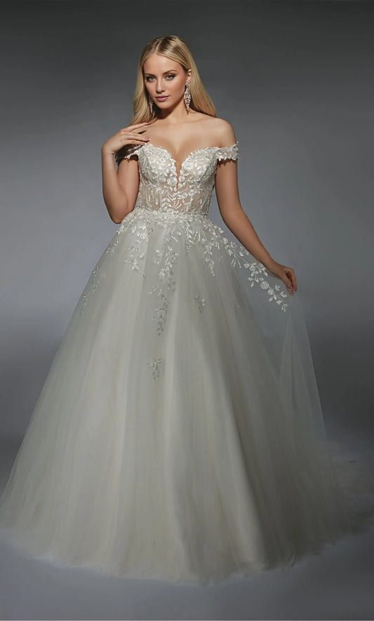 Ball Gown Tulle Wedding Gown - Yihuiw by Yihuiw