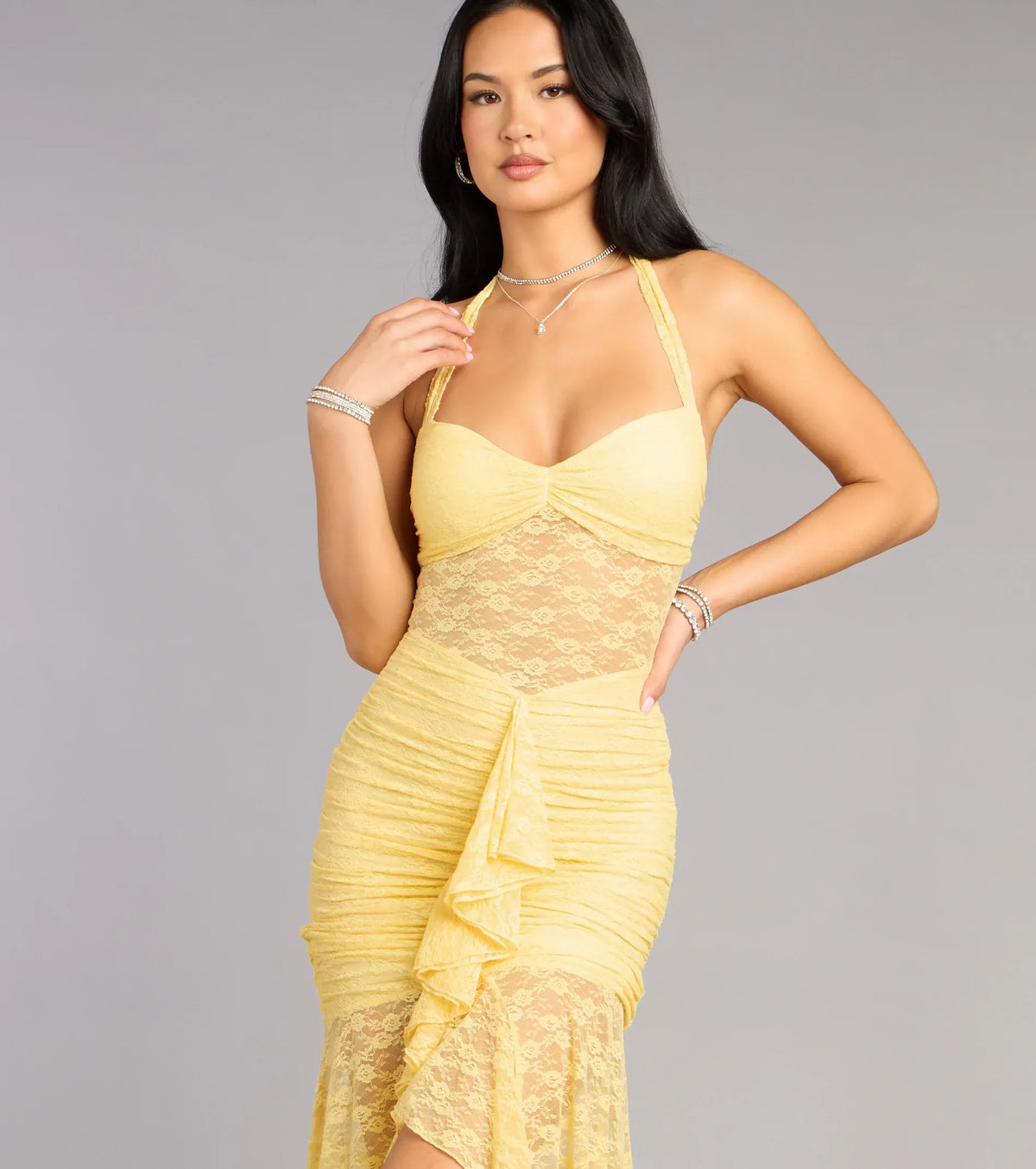 Mermaid Sweetheart High Slit Floor-Length Wedding Dress - Yihuiw by Yihuiw