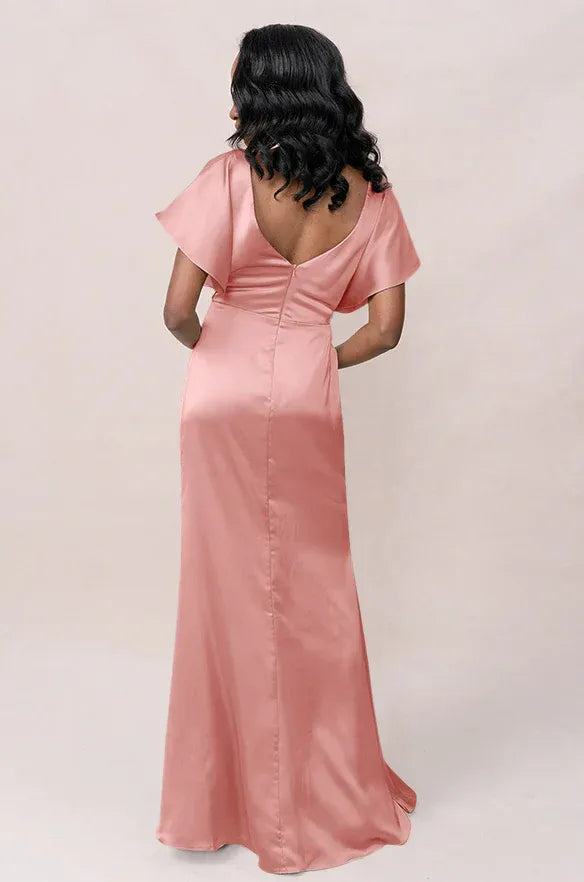 Mermaid Satin Mini Wedding Dress - Yihuiw by Yihuiw
