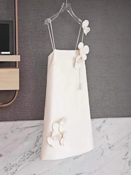 Simple A Line Spaghetti Straps Floral Short Formal Homecoming Dresses Party Graduation Dress Hoco Dresses by YiHuiw