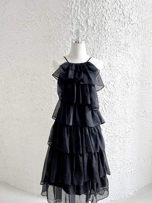 Simple A line Halter Black Tea Length Formal 8th Grade Homecoming Dresses Middle School Short Cocktail Dress Hoco Outfits simple gentle atmospheric and unique desi Bring summer colors to enhance whiteness by YiHuiw