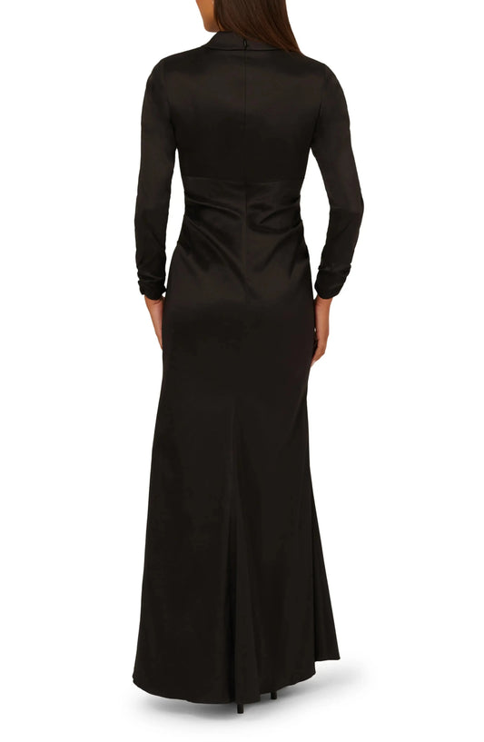 Sleek Mermaid Blazer Neck Long Sleeve Solid Back Floor Length For Sale Prom Dress by YiHuiw