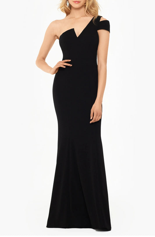 Sleek Mermaid One-Shoulder Cutout Sleeve Solid Back Floor Length Hot Sale Prom Dress by YiHuiw