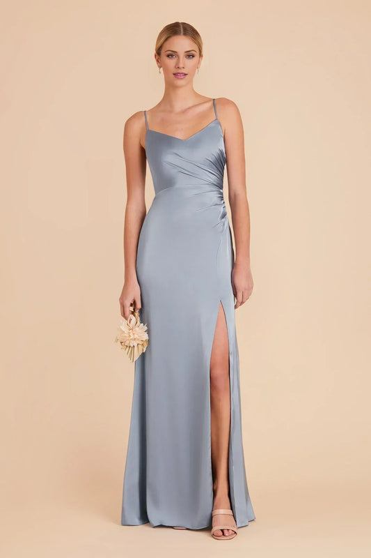 Mermaid Spaghetti Strap Floor-Length Wedding Dress - Yihuiw by Yihuiw