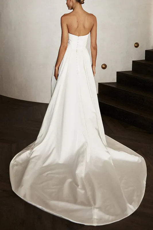 Mermaid Sweetheart Floor-Length Wedding Dress - Yihuiw by Yihuiw
