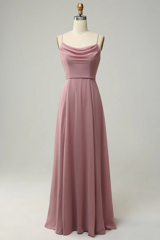A-Line Spaghetti Strap Sleeveless Wedding Dress - Yihuiw by Yihuiw
