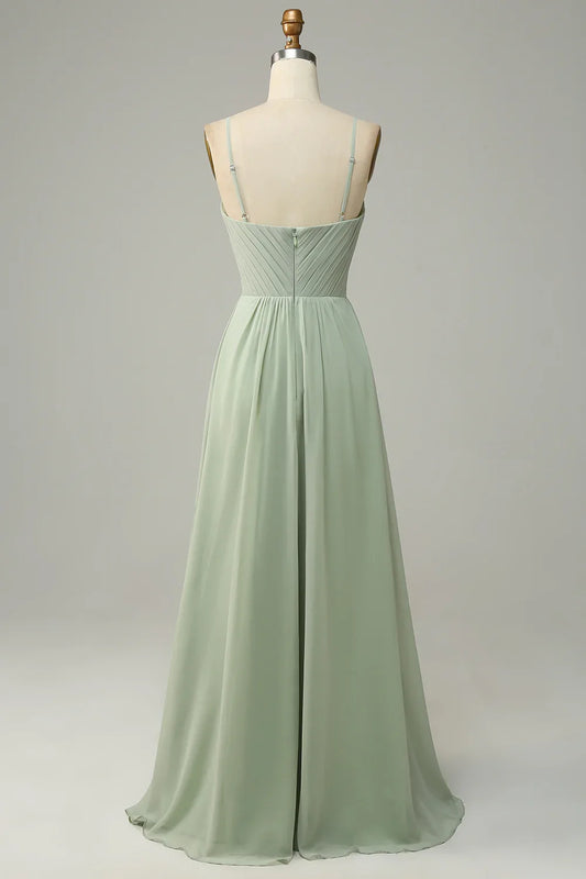 Spaghetti Strap Sleeveless Wedding Dress - Yihuiw by Yihuiw