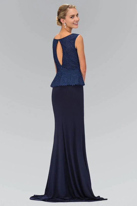 Sparkling Mermaid Bateau Sleeveless Cutout Back Train Length Prom Dress by YiHuiw