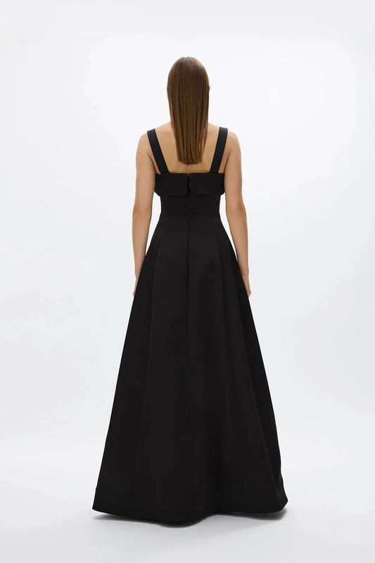 Structured Ballgown Square Neck Sleeveless Zipper Back Floor Length Hot sale Prom Dress by YiHuiw